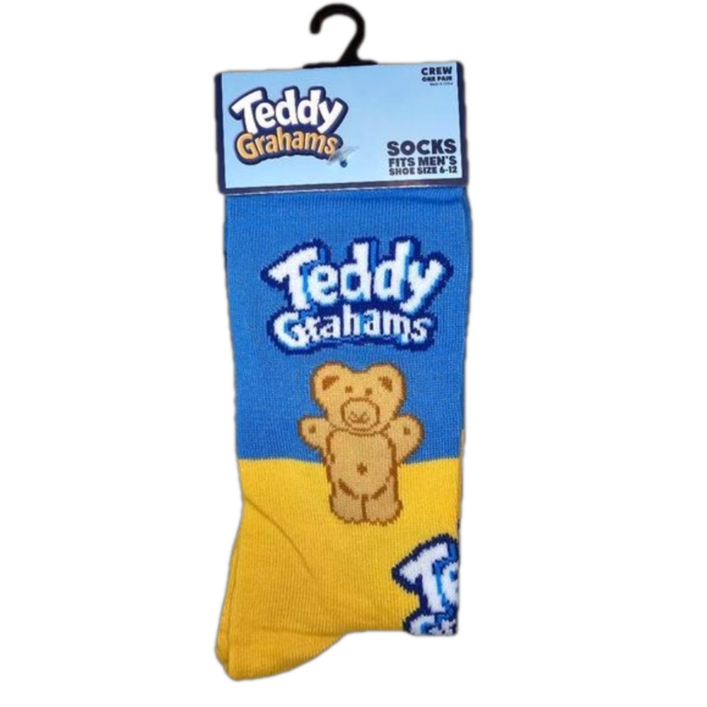 Unisex Adult Teddy Grahams socks NEW